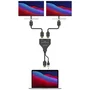 Aisens Duplicador HDMI 1x2 4K@30Hz con Alimentación USB, Negro